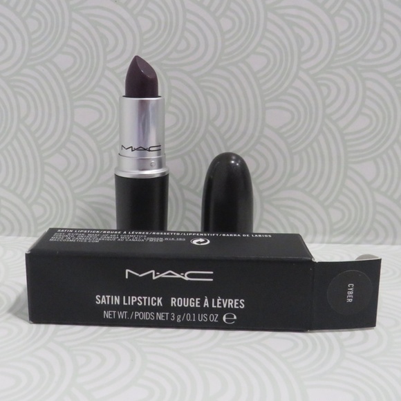 MAC COSMETICS💥 SATIN LIPSTICK #805 CYBER 0.10 OZ BOXED💥 - Picture 3 of 7